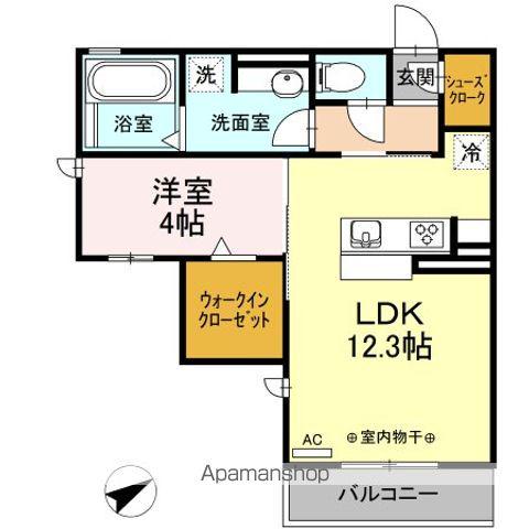CINQⅡ(1LDK/3階)の間取り写真