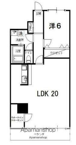 重信マンション(1LDK/1階)の間取り写真