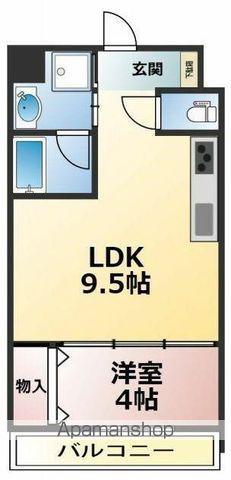 コテージガーデン(1DK/1階)の間取り写真