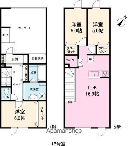 G1AP(3LDK/1階)の間取り写真