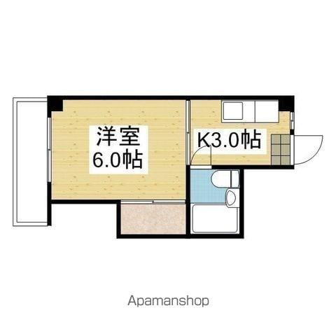 第二井上ハイツ(1K/2階)の間取り写真