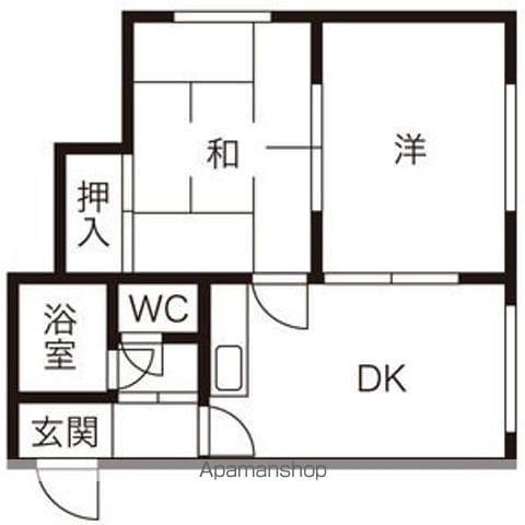 エステート35(2LDK/2階)の間取り写真