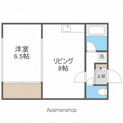 スカイエイトビル(1DK/3階)の間取り写真