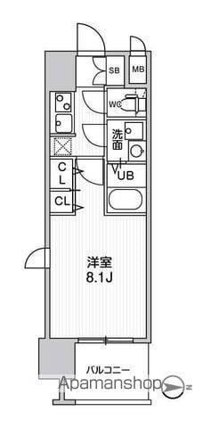 LA DOUCEUR黒川Ⅱ(1K/12階)の間取り写真