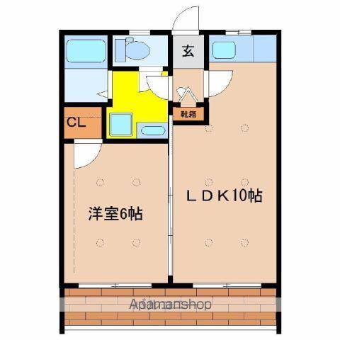 ディアコート・アイKAWARAMACHI Ⅱ(1LDK/2階)の間取り写真