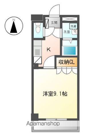 プランドール(1K/1階)の間取り写真