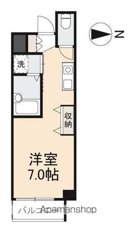 ディアコート栗林(ワンルーム/8階)の間取り写真