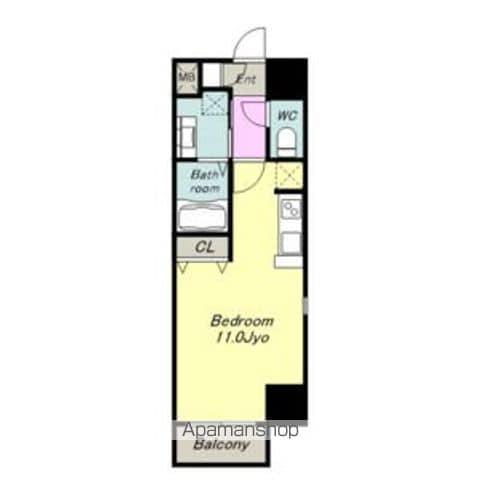 フローラ草平(ワンルーム/7階)の間取り写真