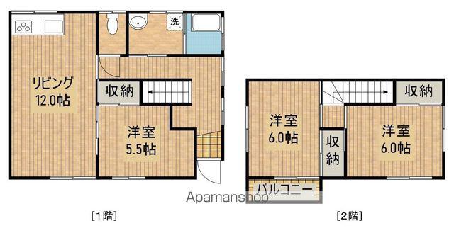 日豊本線 宮崎神宮駅 バス乗車時間：40分 十日町バス停で下車 徒歩2分 2階建 築46年(3LDK)の間取り写真