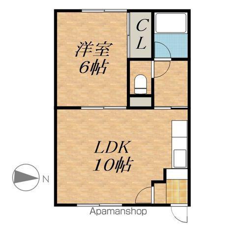 11条ハイツ(1LDK/2階)の間取り写真