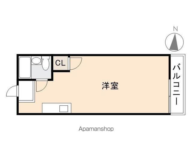 ハイツストリーム(ワンルーム/2階)の間取り写真
