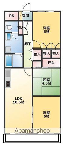 モルシェラ壱番館(3LDK/5階)の間取り写真