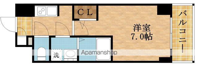 S-RESIDENCE福島玉川DEUX(1K/12階)の間取り写真