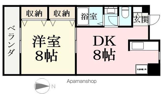 クレストチモリ(1DK/3階)の間取り写真