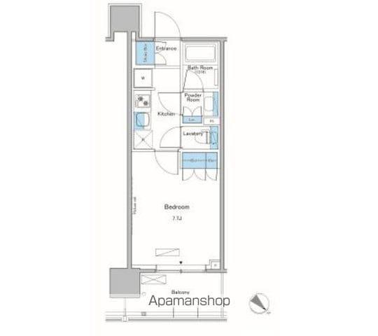 ルフォンプログレ滝野川(1K/11階)の間取り写真