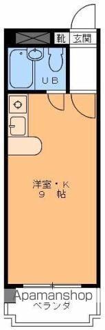 サニーハイツ西長戸(ワンルーム/3階)の間取り写真