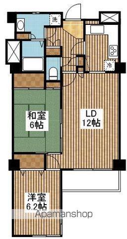 ロイヤルマンション(2LDK/3階)の間取り写真