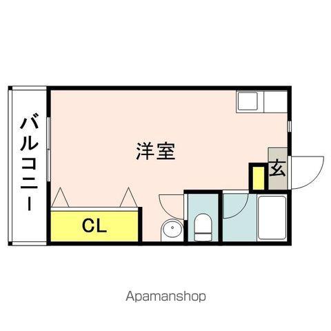 寺崎ビル(ワンルーム/4階)の間取り写真