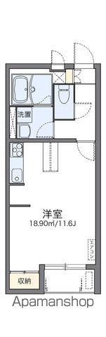 レオネクスト都原(1K/1階)の間取り写真