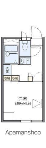 レオパレスJOY ONE(1K/1階)の間取り写真