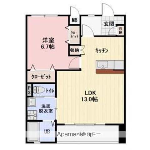 プロテア A(1LDK/1階)の間取り写真