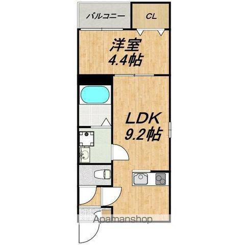 LECOCON一宮Ⅴ(1LDK/3階)の間取り写真