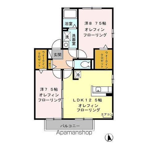 長野県上田市 2階建 築24年(2LDK)の間取り写真