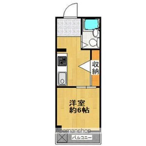 ウェザーフィールド(1K/3階)の間取り写真