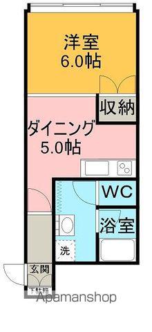 コーポほんま(1DK/2階)の間取り写真