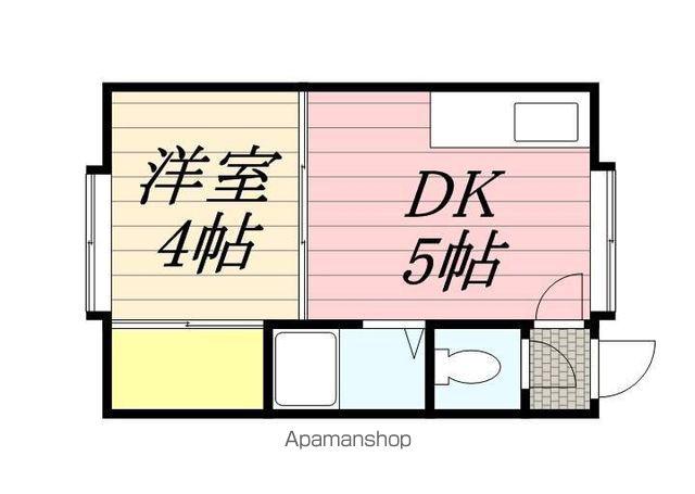 プラムコート菊水(1DK/3階)の間取り写真
