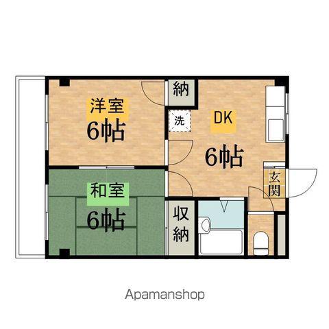 大沢コーポ(2DK/2階)の間取り写真