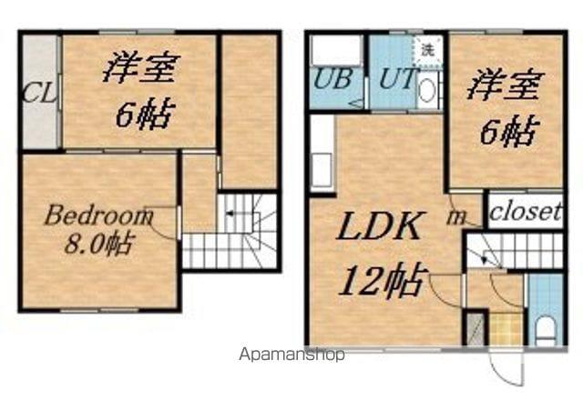 第５ふじハイツ(3LDK)の間取り写真