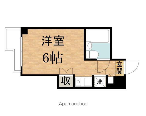 LIFE IN聖蹟(ワンルーム/2階)の間取り写真