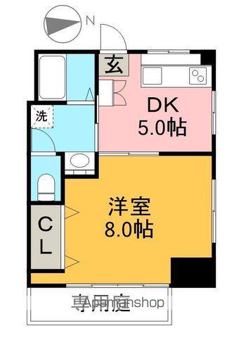 SINAJYURIME GREEN(1DK/1階)の間取り写真