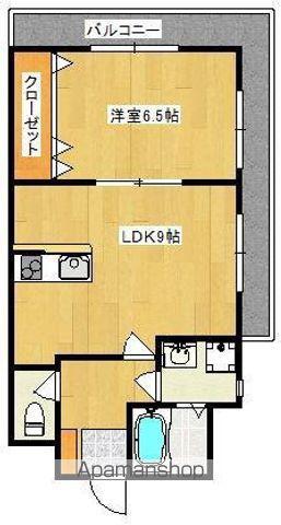 HYGGE・328(1LDK/2階)の間取り写真