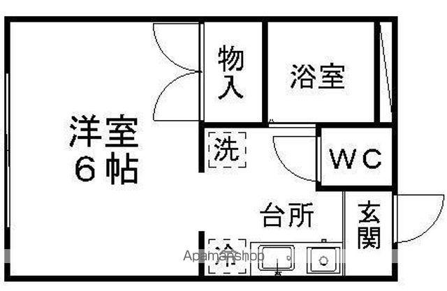 MYコーポ(1K/1階)の間取り写真