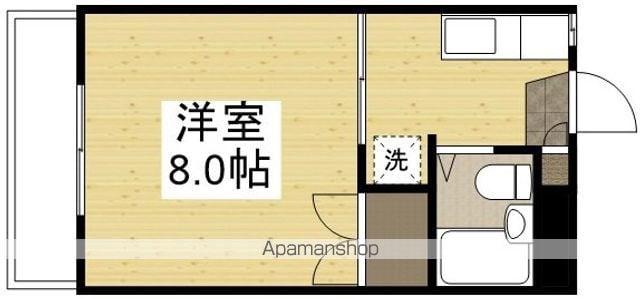 アスカ富町(1K/2階)の間取り写真