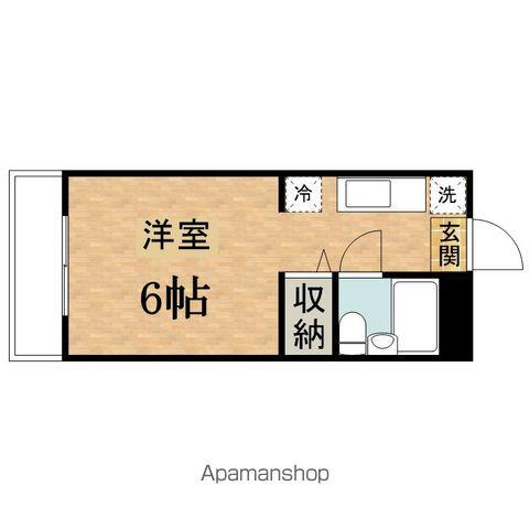 サンアベニュー椎の木(ワンルーム/1階)の間取り写真