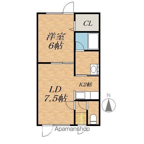 ベネッセⅤ(1LDK/1階)の間取り写真