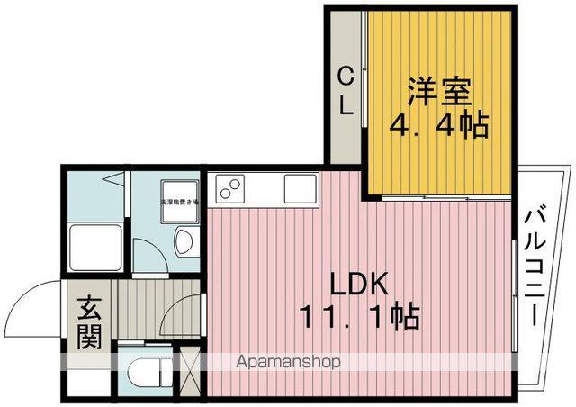アーバンコート豊中(1LDK/2階)の間取り写真