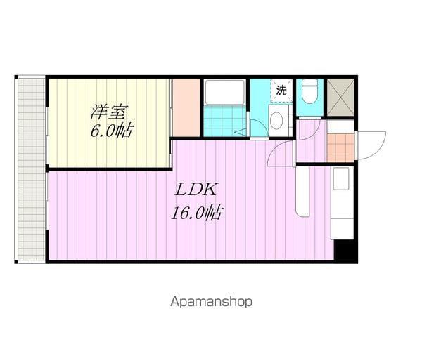 ROYALANNEX久万ノ台(1LDK/5階)の間取り写真