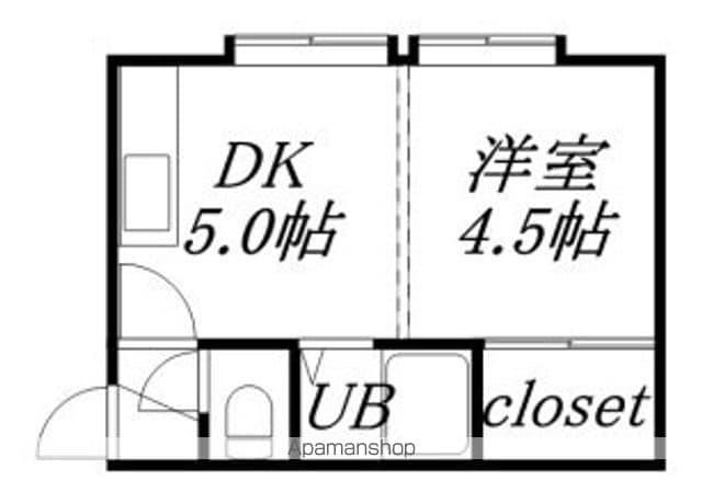 クルーズハウス澄川(1DK/2階)の間取り写真