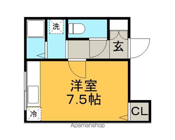 ロータリービル(ワンルーム/3階)の間取り写真