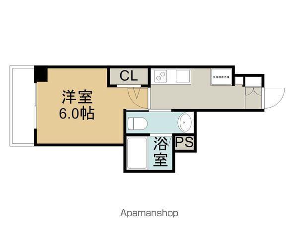 エステムコート名古屋千種グレイス(1K/5階)の間取り写真