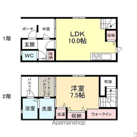 ＰＯＩＮＴ　ＳＱＵＡＲＥ(1LDK)の間取り写真