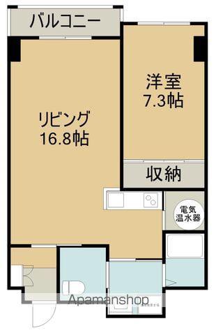 Gウェーブ松風(1LDK/2階)の間取り写真