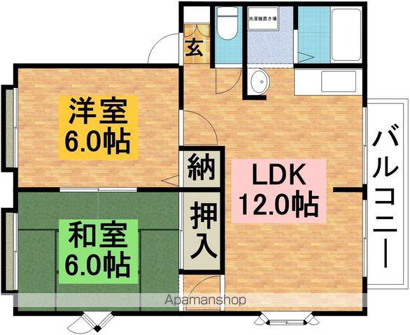 サンビレッジコニシ(2LDK/1階)の間取り写真