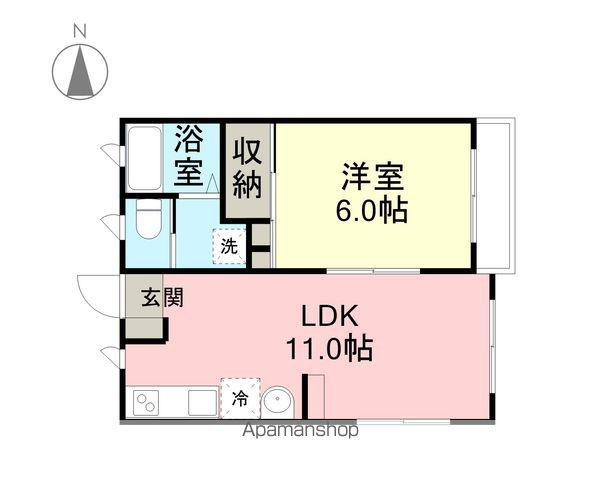 コーポ瑞(1LDK/2階)の間取り写真