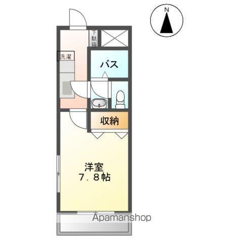 クレバーハウス(1K/2階)の間取り写真