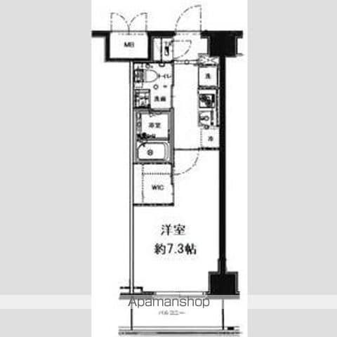 ハーモニーレジデンス神楽坂(1K/3階)の間取り写真